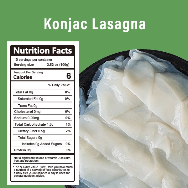 Lasaña de Konjac