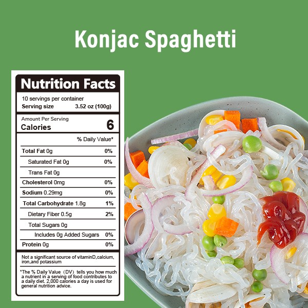 Espaguetis Konjac ecológicos