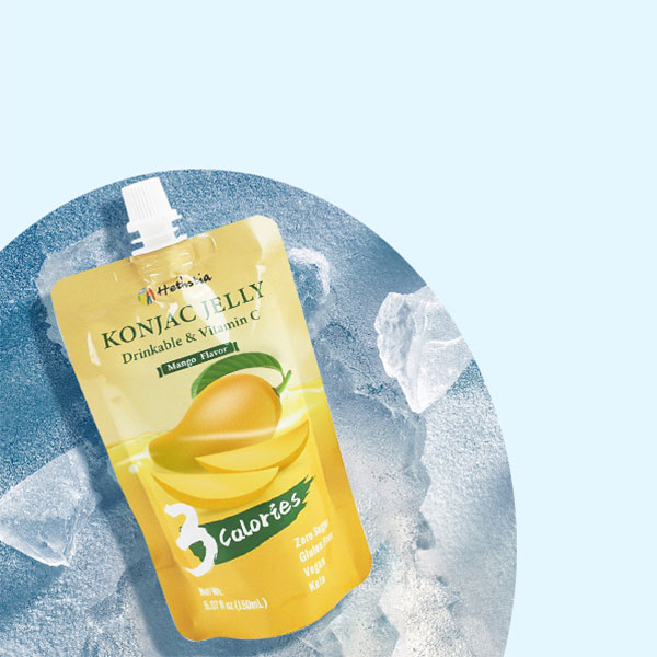 Gelatina de konjac bebible Mango