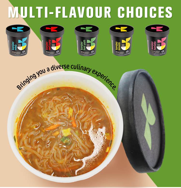 flavored konjac tom yum cup noodles