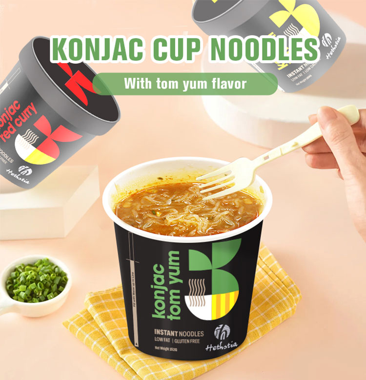 Tallarines Konjac con sabor a Tom Yum Goong, Fideos Shirataki