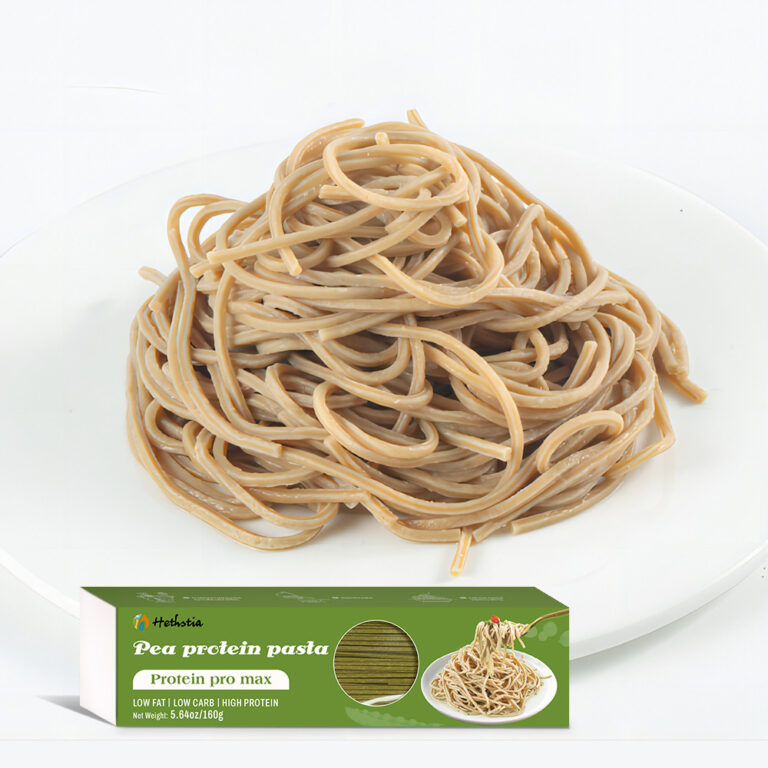 Fideos de guisantes ricos en proteínas