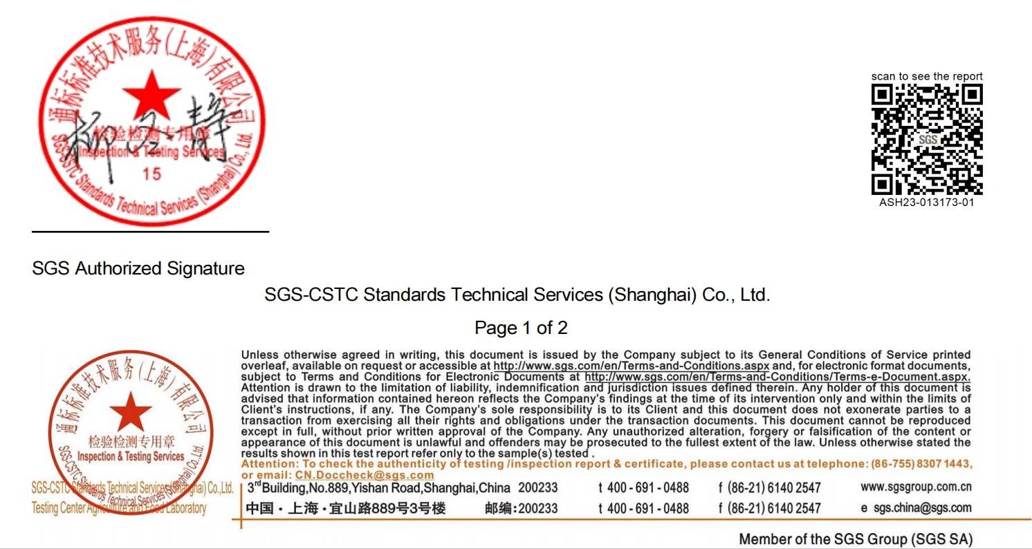 SGS Authorized Signature