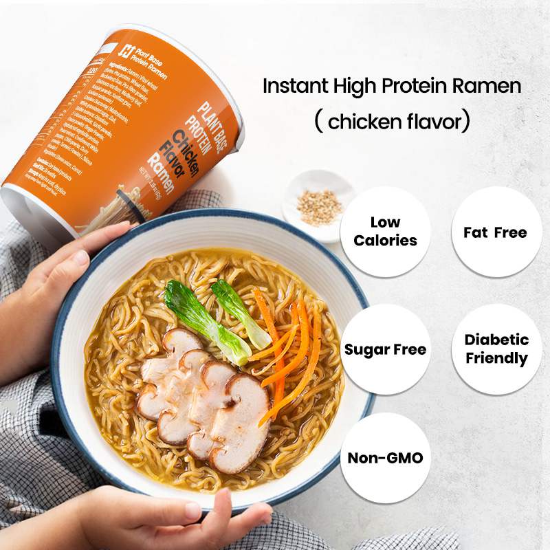 Ramen instantáneo de pollo, Taza de fideos con pollo Proteína