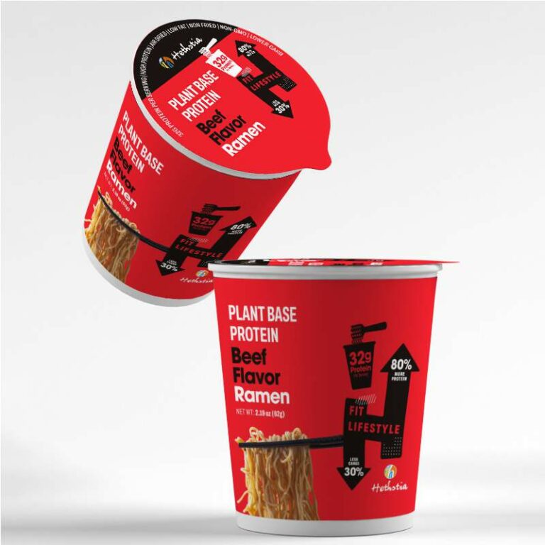 Fideos instantáneos con carne de res