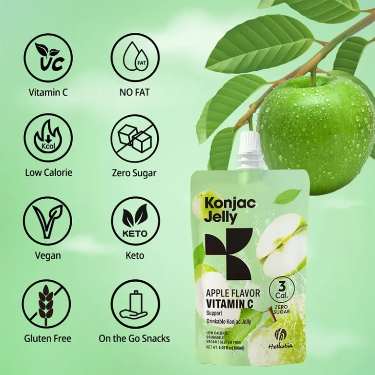 gelatina de Konjac sabor manzana