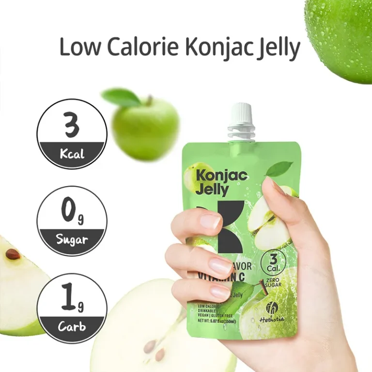 gelatina de Konjac sabor manzana