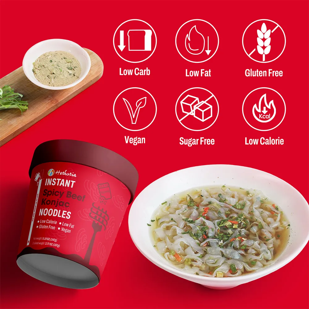 Fideos instantáneos con carne de res