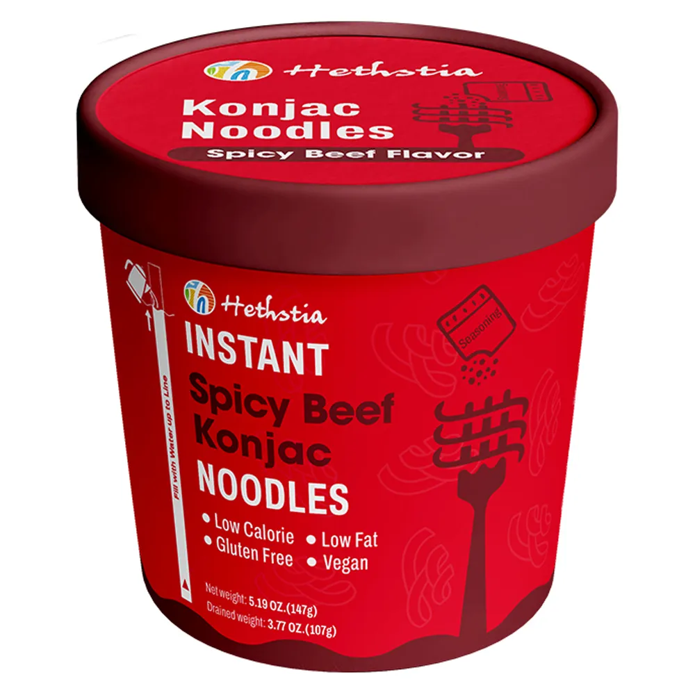 Fideos instantáneos con carne de res
