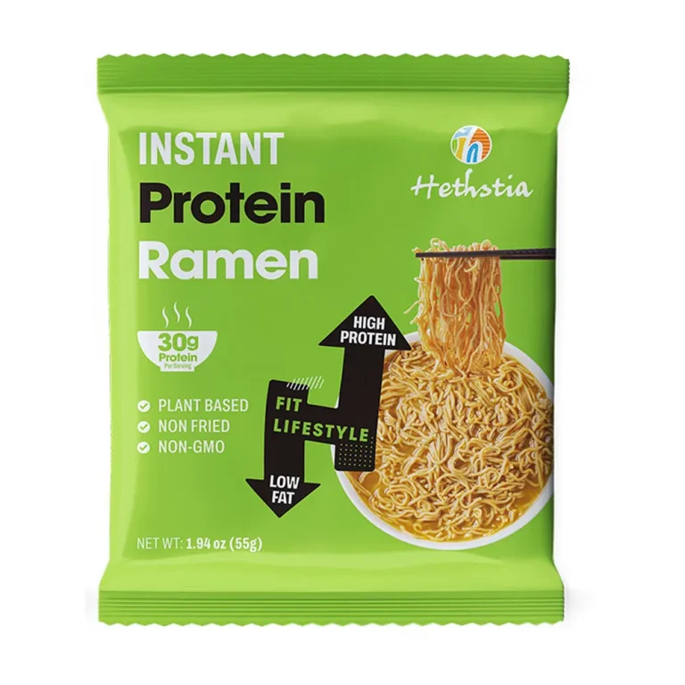 Ramen con proteína vegetal, fideos proteicos saludables