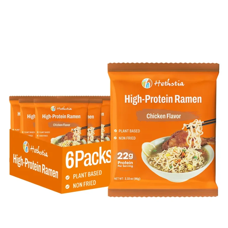 Fideos Udon altos en proteínas, sabor a pollo (al por mayor)