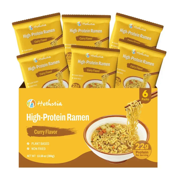 Fideos Udon altos en proteínas con sabor a curry
