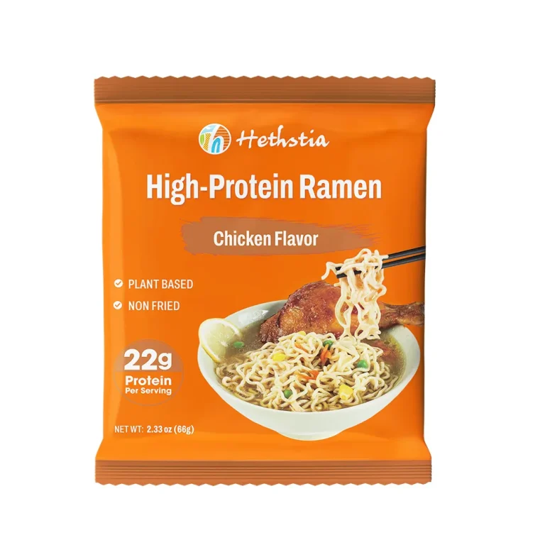 Fideos Udon altos en proteínas, sabor a pollo (al por mayor)